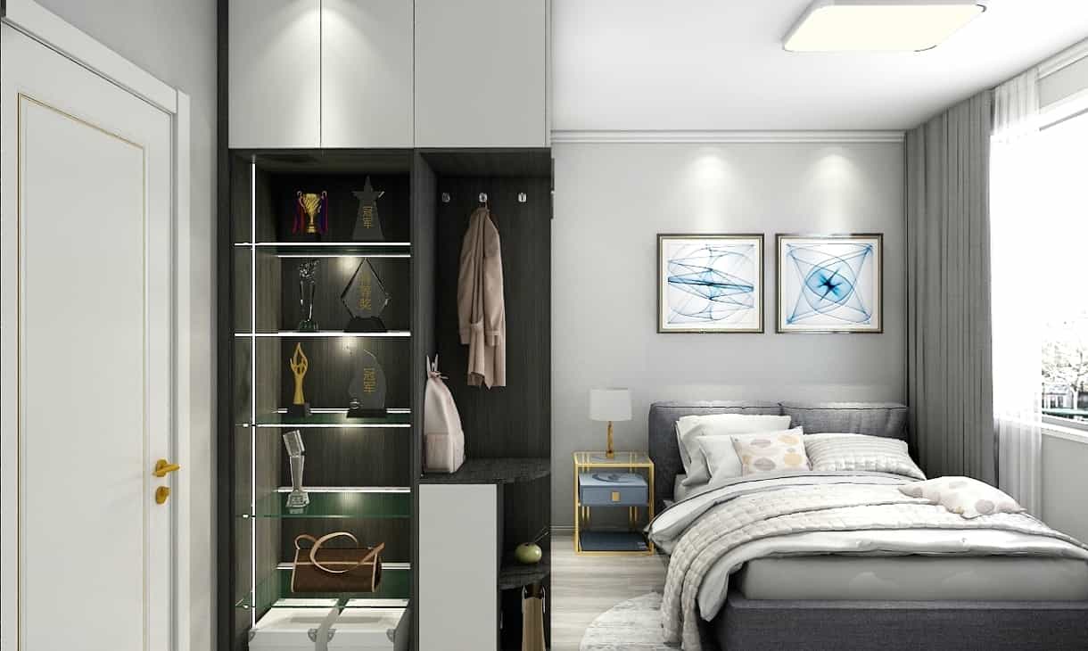 contemporary style design uv coating bedroom wardrobe-china best home cabinetry maker-nexthome furnishing (1)