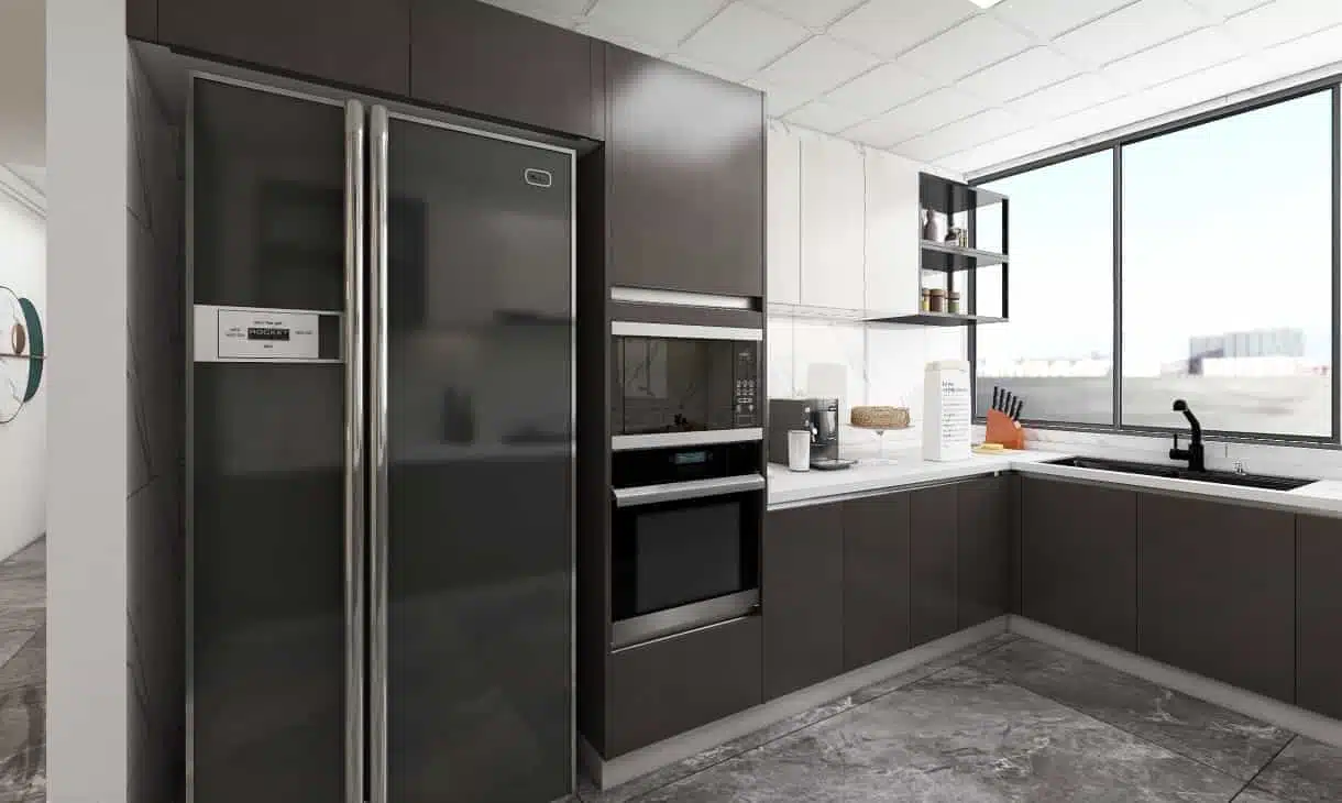 high end contemporary style design u-shape uv coating kitchen cabinet-best china custom cabinetry maker-nexthome (2)
