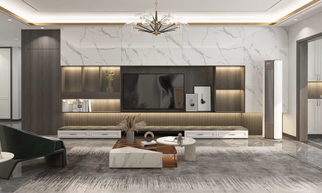 modern style design UV coating living room cabinet-china best custom home cabinetry maker-nexthome furnishing (1)