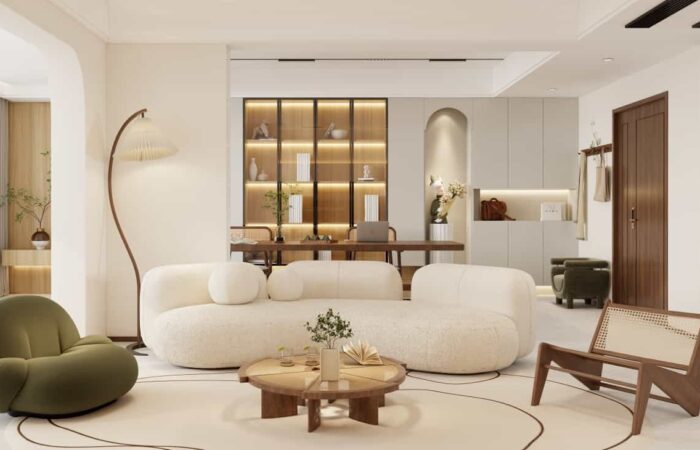 modern style design glass door white uv coating living room dining room cabinet-china best custom home cabinetry maker-nexthome furnishing (2)