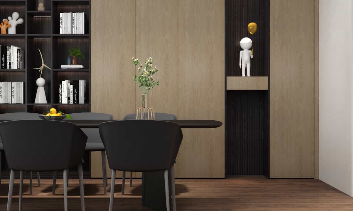 modern style design melamine dining room cabinet-china best custom home cabinetry manufacturer-nexthome furnishing (1)