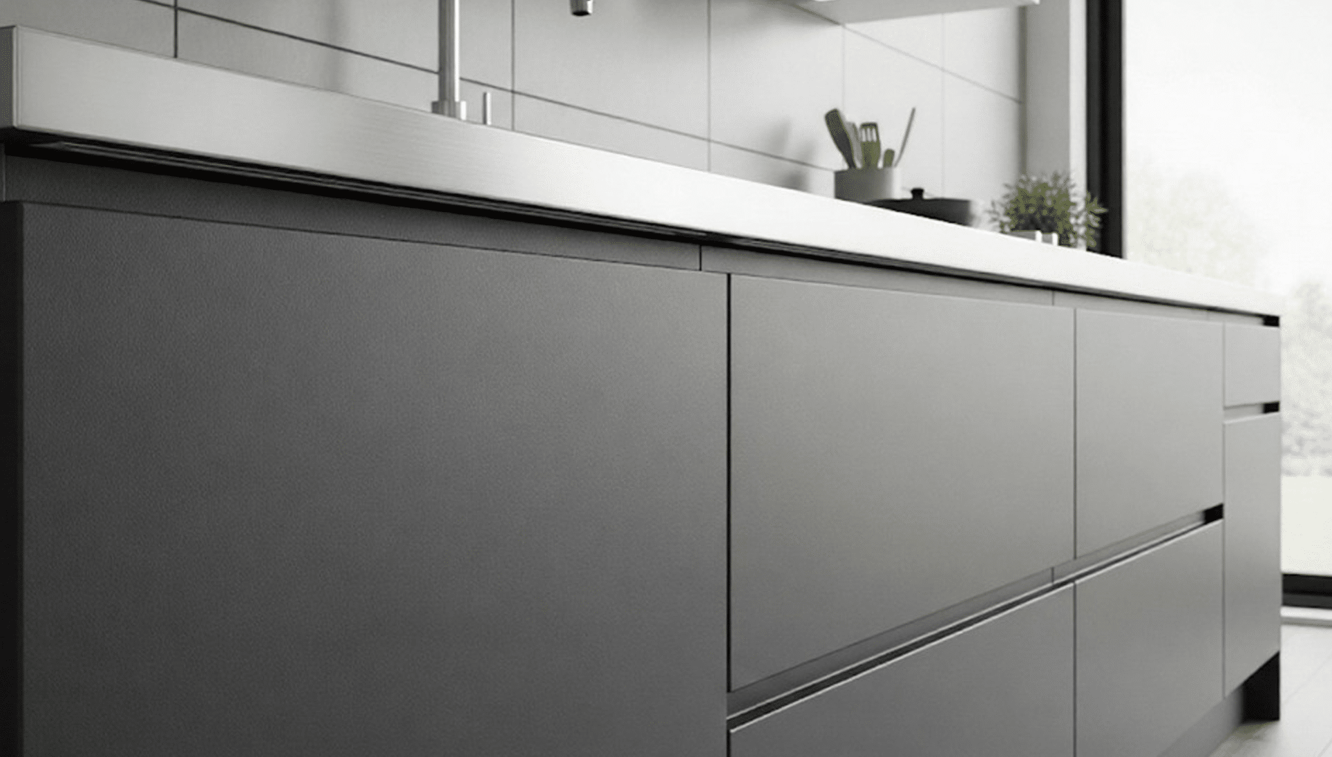 China custom kitchen cabinet of Fire-resistant & Wear-resistant Finishes