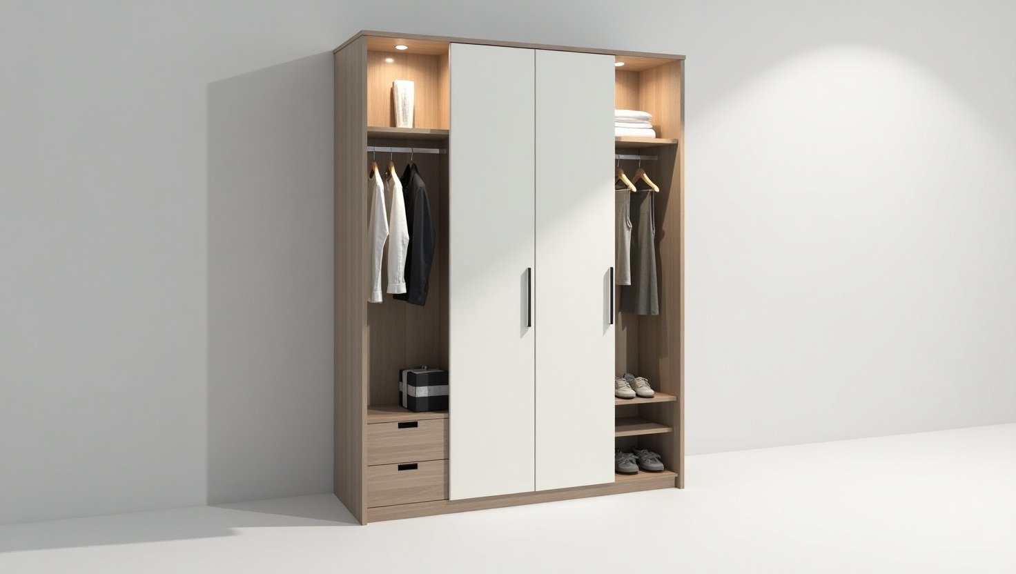 3 door wardrobe