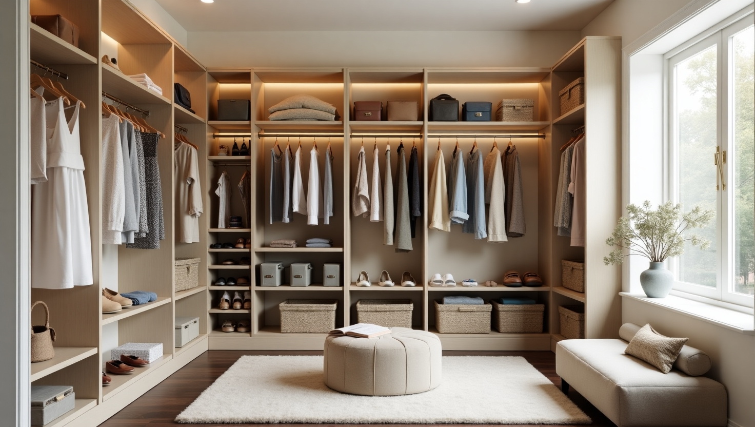A simple walk-in closet China
