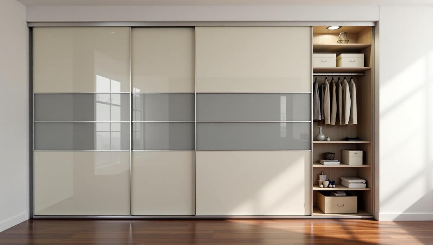 China light color wardrobe