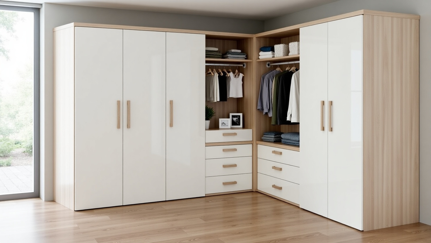 L-shaped Layout wardrobe China