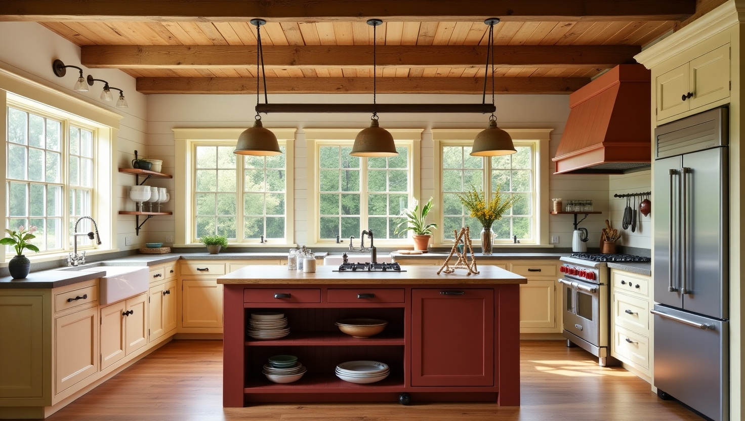Retro farmhouse kitchen China